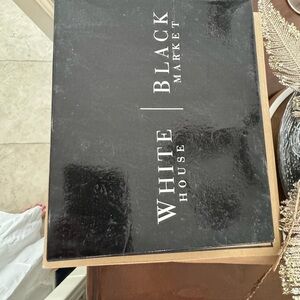 3 inch heel mules black and silver